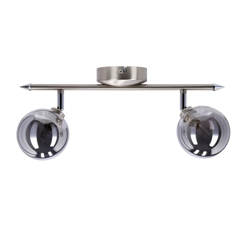 Oswietlenie - rodia lampa sufitowa listwa satynowy 2x40w g9 klosz grafitowy candellux firmy Candellux 