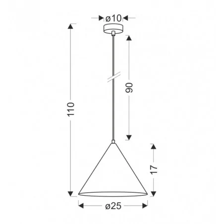 Oswietlenie - dunca lampa wisząca 25 czarny 1x40 e27 klosz jasny dębowy candellux 