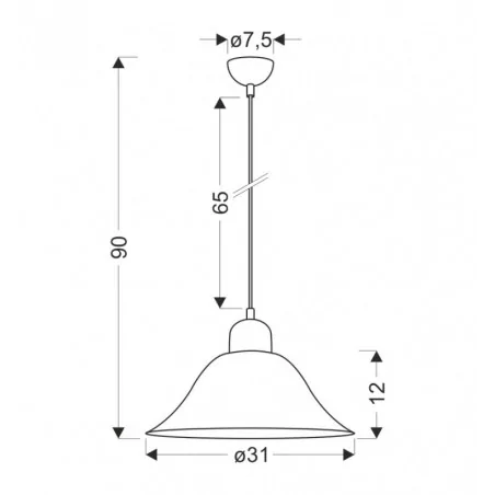 Oswietlenie - moss lampa wisząca patynowy 1x60w e27 klosz biały alabastrowy candellux 