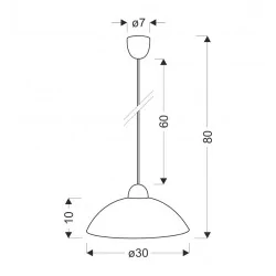 Oswietlenie - fanusa lampa wisząca 1x60w e27 klosz biały z wzorem candellux 