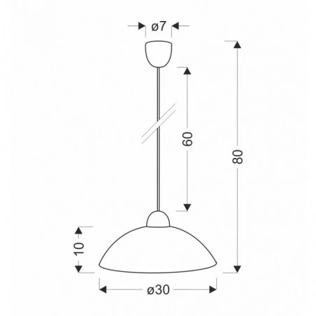 Oswietlenie - fanusa lampa wisząca 1x60w e27 klosz biały z wzorem candellux 