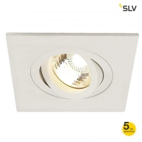 Oprawy-sufitowe - podtynkowa oprawa sufitowa biały mat new tria xl square gu10 max 50w slv