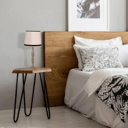 Oswietlenie - cardinale lampa sto³owa h-58 cm ciemny szary 1x40 e27 aba¿ur be¿owy candellux 
