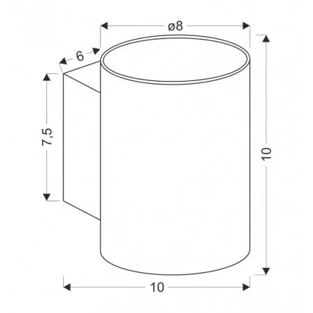 Oswietlenie - space lampa kinkiet biały 1x12w g9 candellux 