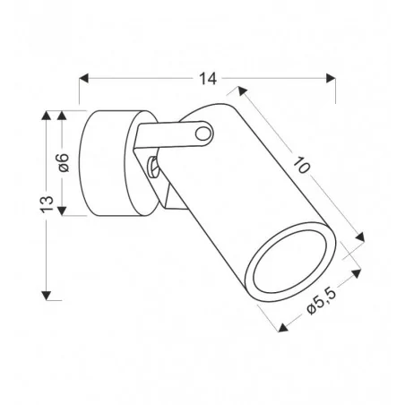 Kinkiety-do-salonu - kinkiet ścienny wewnętrzny czarny gu10 gary 91-28112 candellux 
