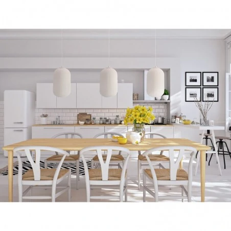 Oswietlenie - cresto lampa wisząca biały 1x40w e27 klosz biały candellux 