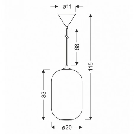 Oswietlenie - cresto lampa wisząca biały 1x40w e27 klosz biały candellux 