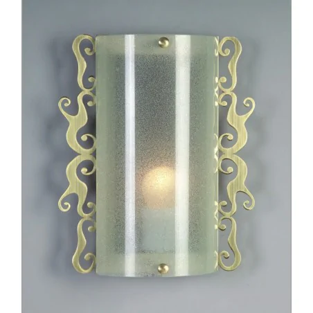 Oswietlenie - casablanca plafon 1x60w e27 22x25cm patyna prostokąt candellux 