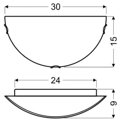 Oswietlenie - ślimak plaf 1/2  1x60w e27 candellux 