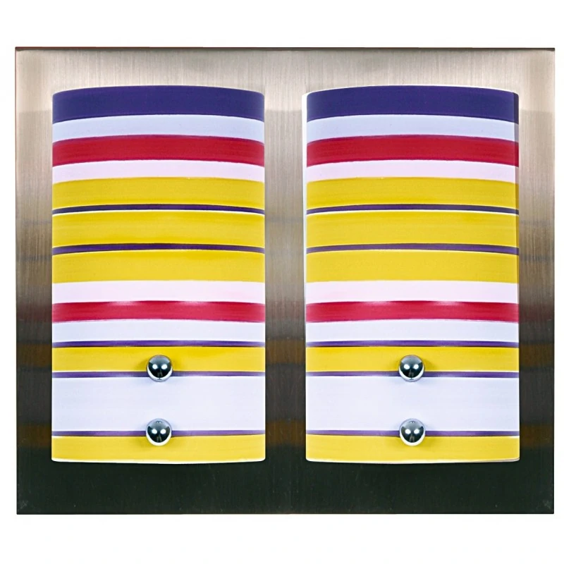 Oswietlenie - fresco kinkiet podwójny nikiel mat 2xg9/40w 230v candellux firmy Candellux 