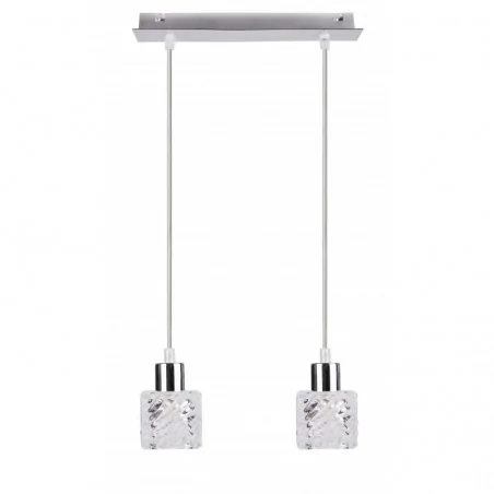 Oswietlenie - tosca zwis 2x40w g9 chrom+kryształ candellux 