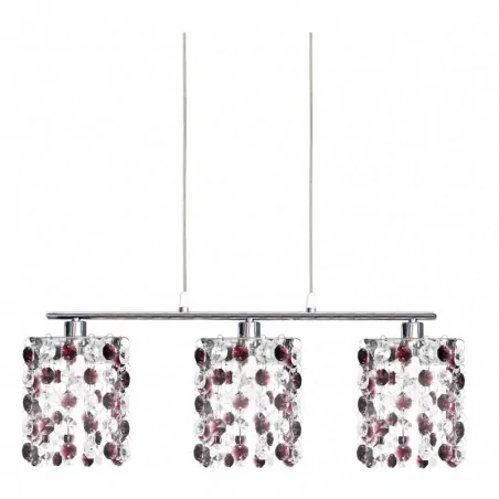 Oswietlenie - classic zwis 3x40w g9 burgund candellux 