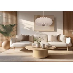 Oswietlenie - cafee' lampa wisz¹ca 66cm bia³y 1x40w e27 aba¿ur frappe candellux 