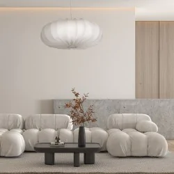 Oswietlenie - cafee' lampa wisz¹ca 66cm bia³y 1x40w e27 aba¿ur latte candellux 