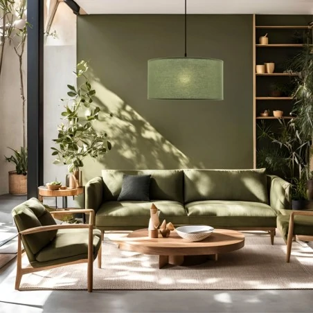 Oswietlenie - shanti lampa wisz¹ca czarny 1x40 e27 aba¿ur miêtowy candellux 