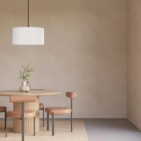 Oswietlenie - shanti lampa wisz¹ca czarny 1x40w e27 aba¿ur szary candellux 