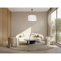 Oswietlenie - shanti lampa wisz¹ca czarny 1x40w e27 aba¿ur szary candellux 