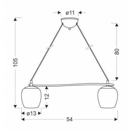 Oswietlenie - serano lampa wisząca patynowy 2x60w e27 klosz biały candellux 
