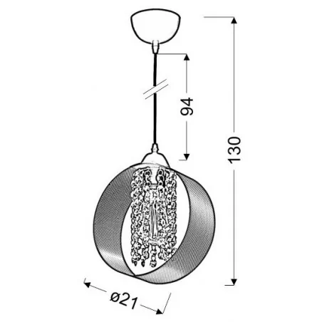 Oswietlenie - andaro zwis 21 1x40w e27 kawowy candellux 
