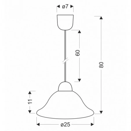Oswietlenie - lenis lampa wisząca czarny 1x60w e27 klosz biały candellux 