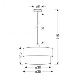 Oswietlenie - arezzo lampa wisząca czarny 1x60w e27 abażur czarny+oliwkowy candellux 
