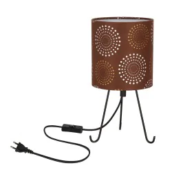Oswietlenie - lampa stołowa z brązowym abażurem 41-33192 candellux