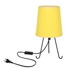 Lampki-nocne - lampa stołowa nocna z żółtym abażurem 41-33284 smally candellux