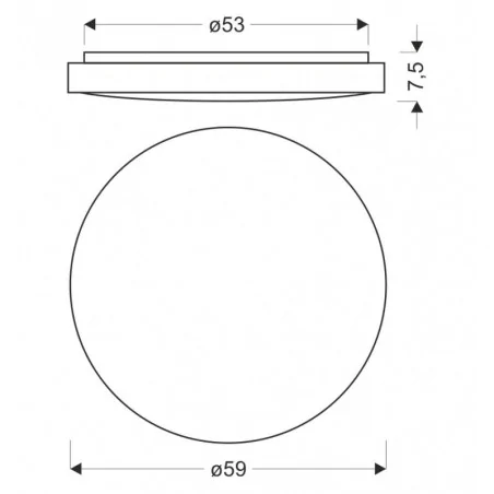 Plafony - lampa sufitowa led plafoniera drewniana z pilotem 16-33949  candellux 