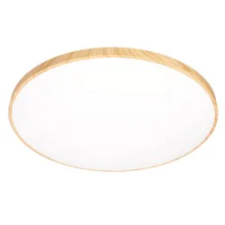 Plafony - lampa sufitowa led plafoniera drewniana z pilotem 16-33949  candellux