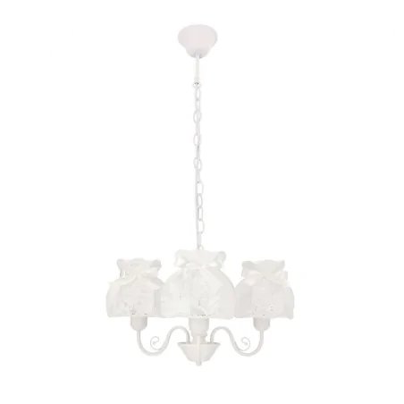 Lampy-sufitowe - rossini lampa wisząca żyrandol koronkowy biały potrójny 33-36889  candellux 