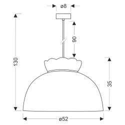 Lampy-sufitowe - rossini lampa sufitowa wisząca biała koronkowa 31-39408 candellux 