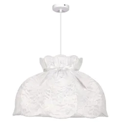Lampy-sufitowe - rossini lampa sufitowa wisząca biała koronkowa 31-39408 candellux