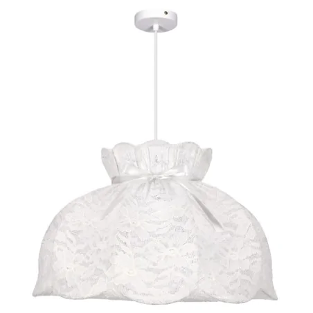 Lampy-sufitowe - rossini lampa sufitowa wisząca biała koronkowa 31-39408 candellux 