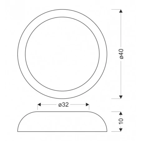 Plafony - calabria lampa sufitowa plafon czarno drewniany 24w led 14-32805 candellux 
