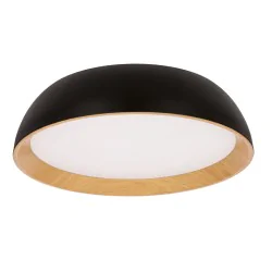 Plafony - calabria lampa sufitowa plafon czarno drewniany 24w led 14-32805 candellux