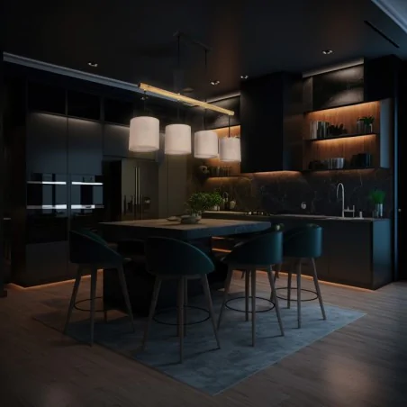 Lampy-sufitowe - lampa sufitowa wisząca beżowa poczwórna e27 combi 34-38401 candellux 