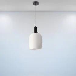 Lampy-sufitowe - lampa wisząca modern biało-czarna wolken 31-35530 candellux 