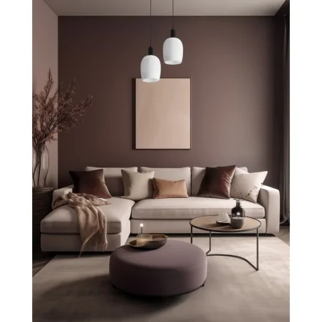 Lampy-sufitowe - lampa wisząca modern biało-czarna wolken 31-35530 candellux 