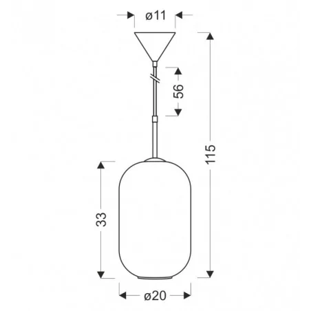 Lampy-sufitowe - lampa wiszacą biała ze złota wstawką modna do salonu cresto 31-35455 candellux 