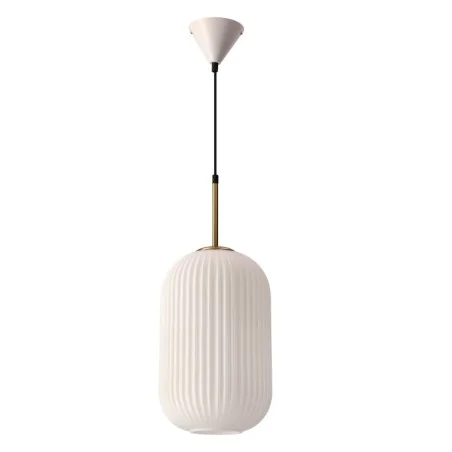 Lampy-sufitowe - lampa wiszacą biała ze złota wstawką modna do salonu cresto 31-35455 candellux 