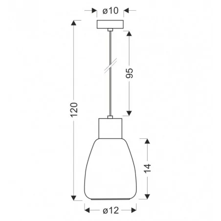 Lampy-sufitowe - lampa sufitowa wisząca czarna dymionym kloszem moldo 31-35080 candellux 