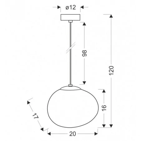 Lampy-sufitowe - lampa wisząca sufitowa czarna z białym kloszem na żarówkę e27 stones 31-35127 candellux 