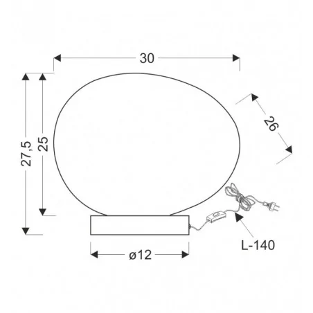 Lampki-nocne - lampka nocna czarna na żarówkę e27 czarna z białym kloszem oświetlenie na stolik nocny stones 41-35226 candellux 