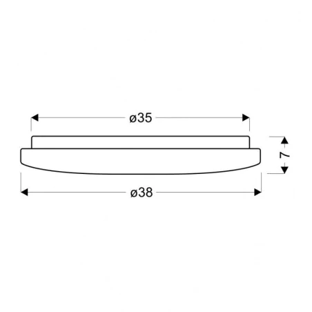 Plafony - plafon sufitowy okrągły led biały o średnicy 40cm 24w 4000k perola 13-34274 candellux 