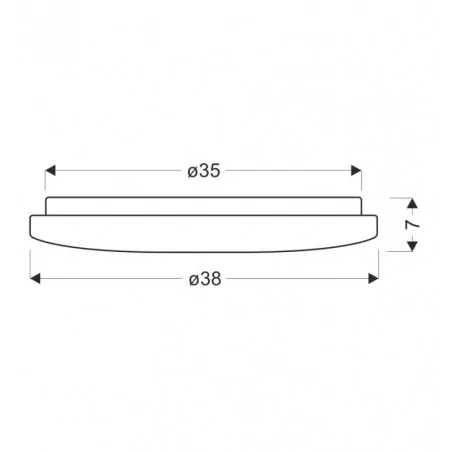 Plafony - plafon led sufitowy biały 38cm 24w neutralny 4000k victus 13-34236 candellux 