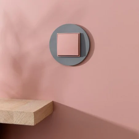 Wylaczniki-jednobiegunowe - różowy włącznik światła pojedynczy łososiowy 62mwp-1 mini karlik 