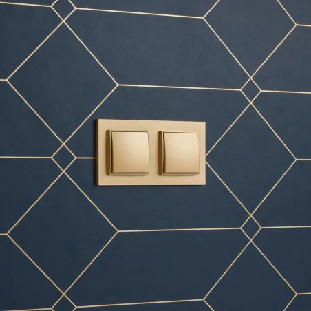 Wylaczniki-jednobiegunowe - złoty włącznik do światła pojedynczy 29mwp-1 mini karlik 