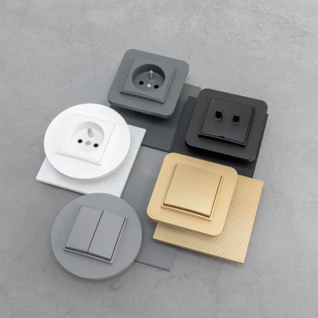 Wylaczniki-jednobiegunowe - złoty włącznik do światła pojedynczy 29mwp-1 mini karlik 