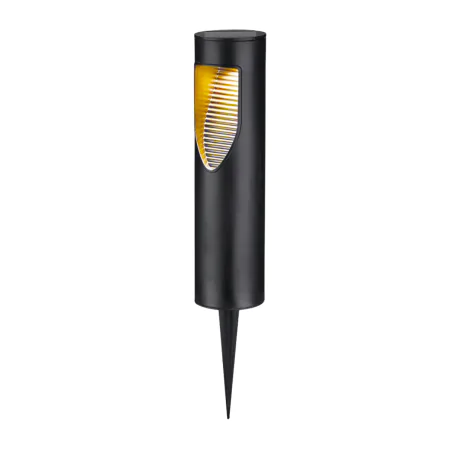 Lampy-solarne - lampka solarna do ogrodu wbijana w grunt czarna ip44 addis 329455 polux-goldlux 