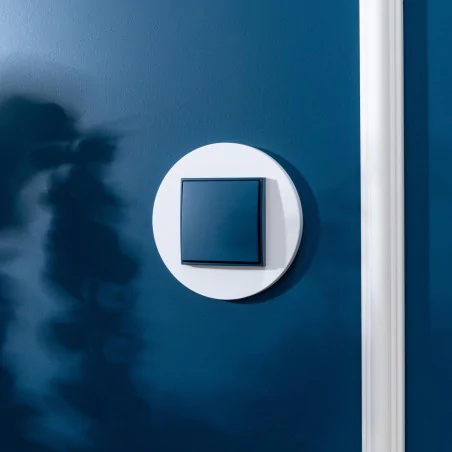 Wylaczniki-podwojne - granatowy włącznik podwójny navy blue 64mwp-2 mini karlik 